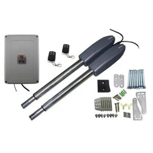Cổng tự động tay đòn mở cánh PKM-C02 – tải trọng 300kg/cánh, điều khiển từ xa, IP55